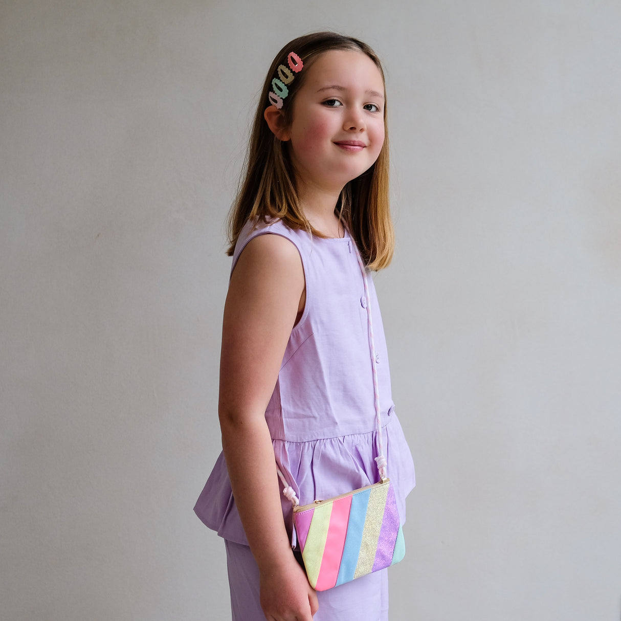 Tasche Sherbet/ gestreift