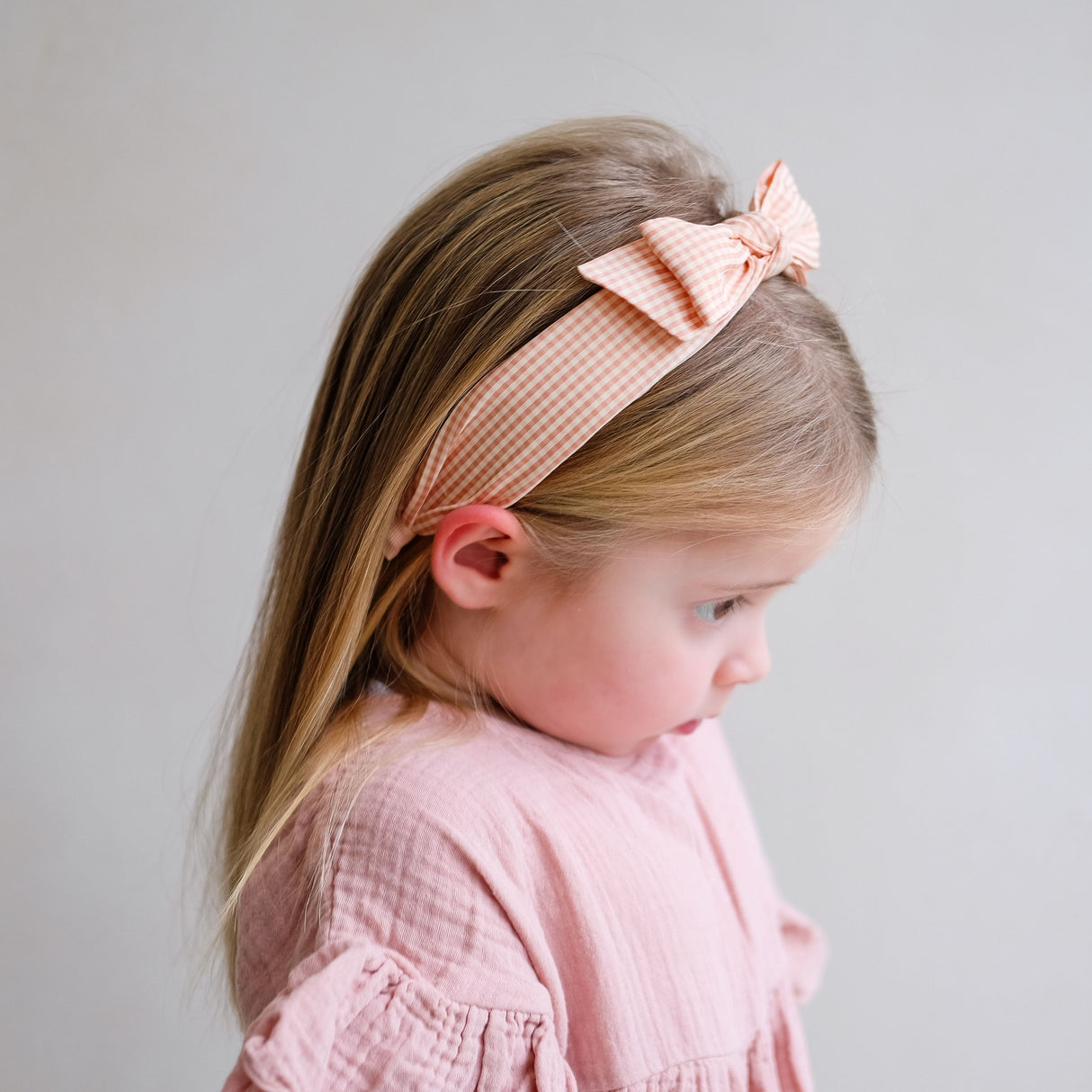 Haarreif - Peach Gingham Edie