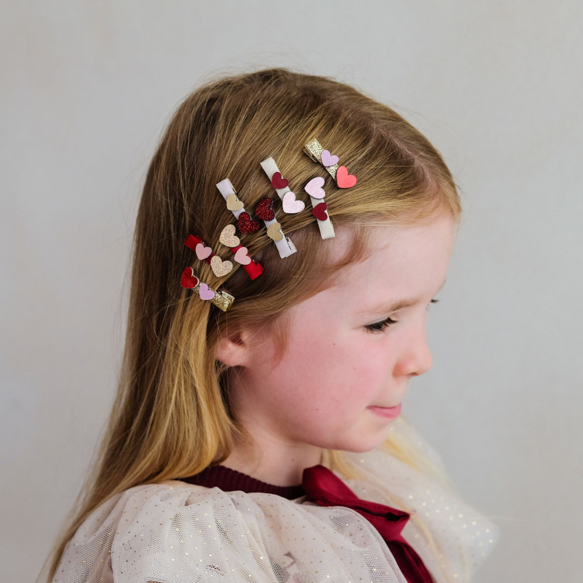 Haarclips Herzchen