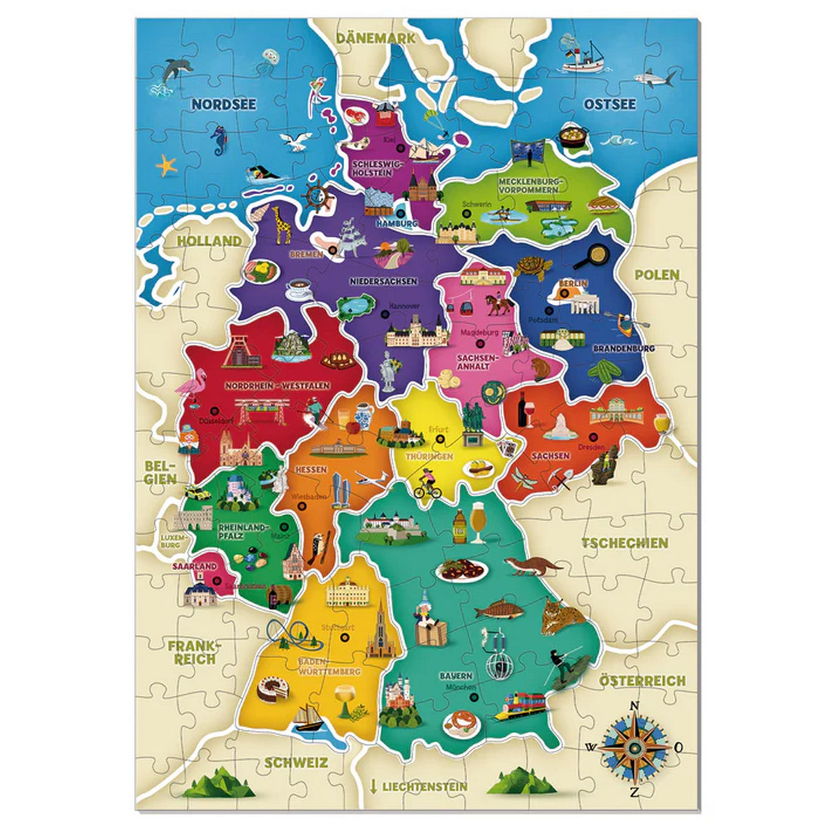 Ich lerne - Deutschlandkarte
