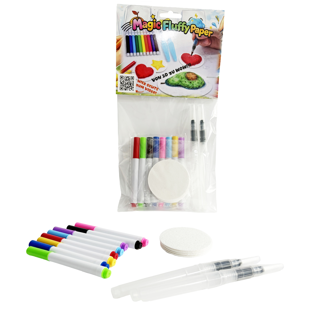 Magic Fluffy Paper- 3D Wasser Malset