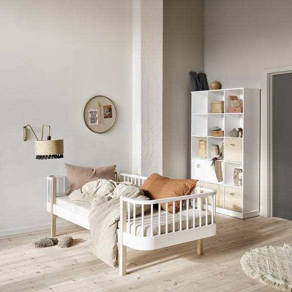 Wood Kisten weiß/ Eiche 3 Stück