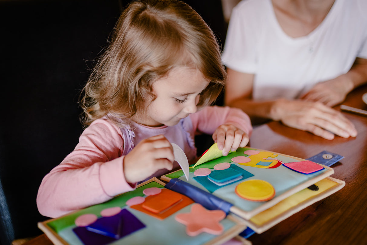 Quiet Book Groß Pastell Junge Eule - korbmayer. ganz besonders. für kinder.