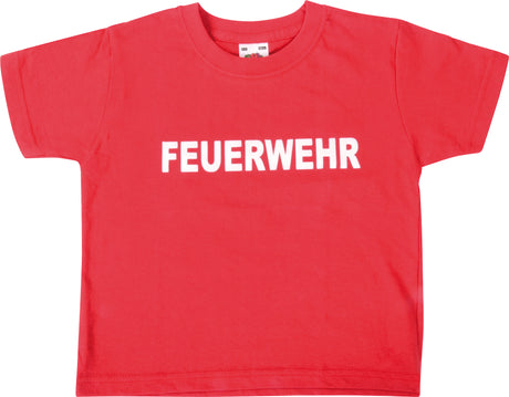 T-Shirt Feuerwehr Rot, Gr. 116 - korbmayer. ganz besonders. für kinder.