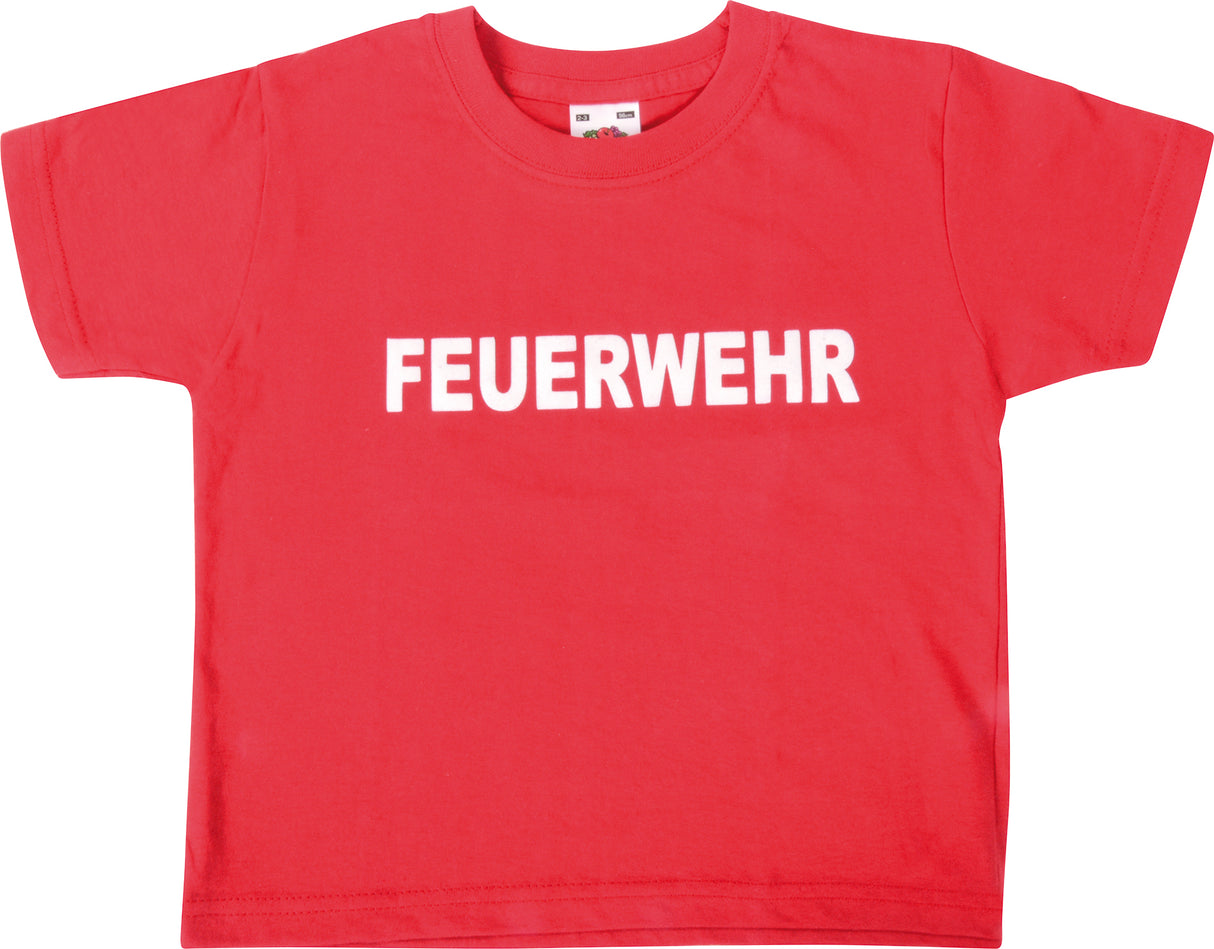 T-Shirt Feuerwehr Rot, Gr. 140 - korbmayer. ganz besonders. für kinder.