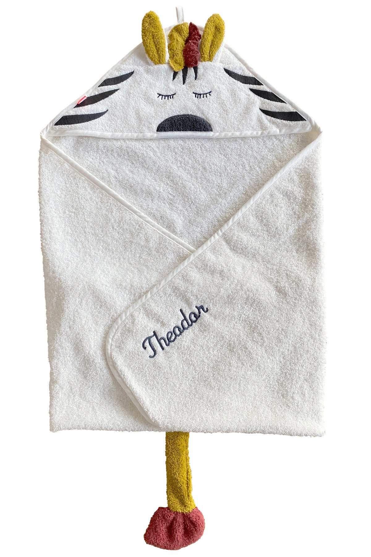 Kapuzen-Handtuch Zebra