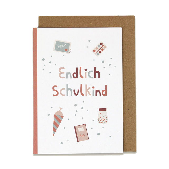 Klappkarte Malkasten, rose, Endlich SchulkindAva & YvesKlappkarte Malkasten, rose, Endlich Schulkindkorbmayer. ganz besonders. für kinder.