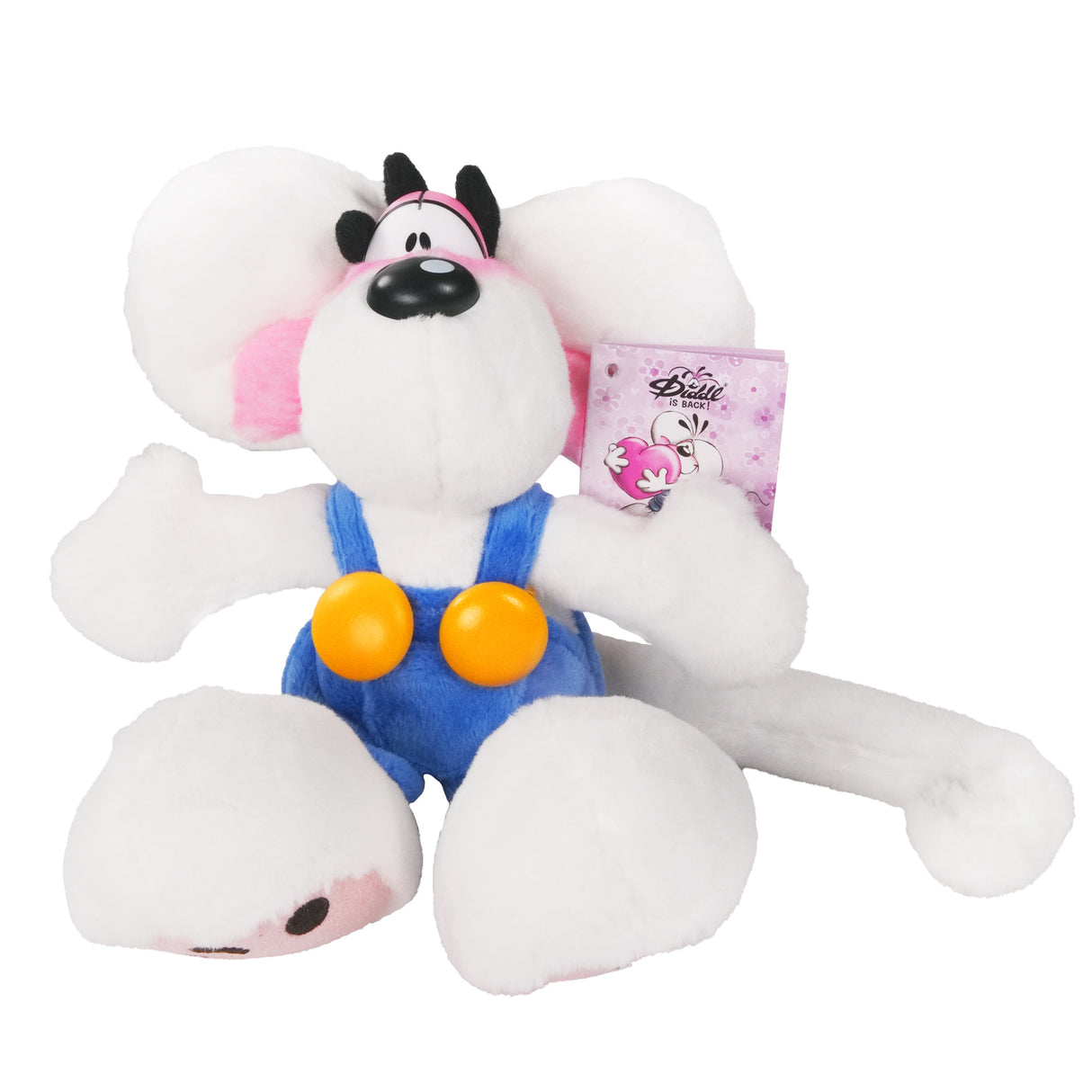 Plüschtier Diddl in blauer Latzhose 20 cm