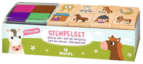 Stempelset PferdeMosesStempelset Pferdekorbmayer. ganz besonders. für kinder.