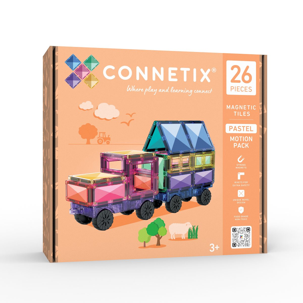 Magnetbausteine Pastel Motion Pack 26 Teile