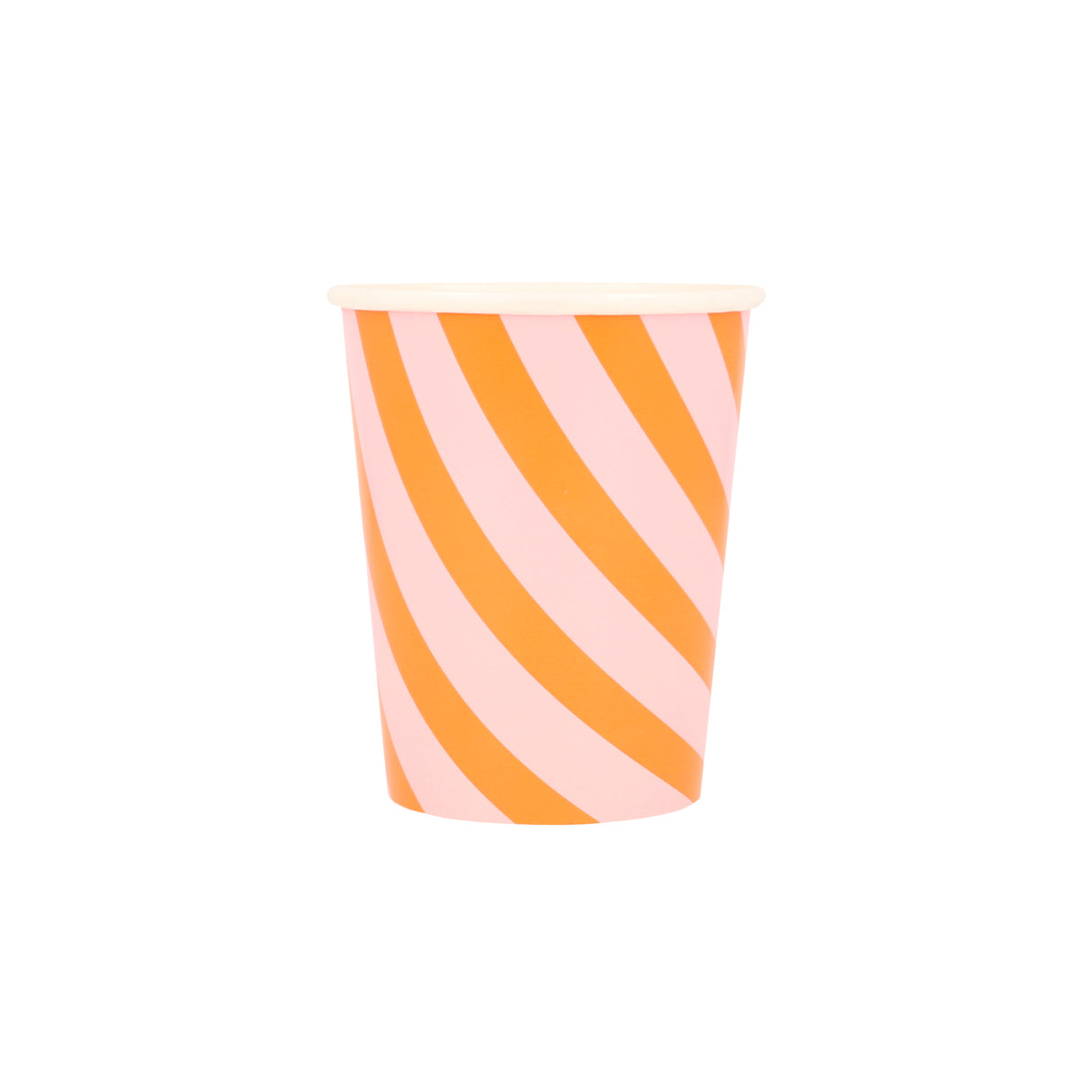 Pink & Orange gestreifte Becher