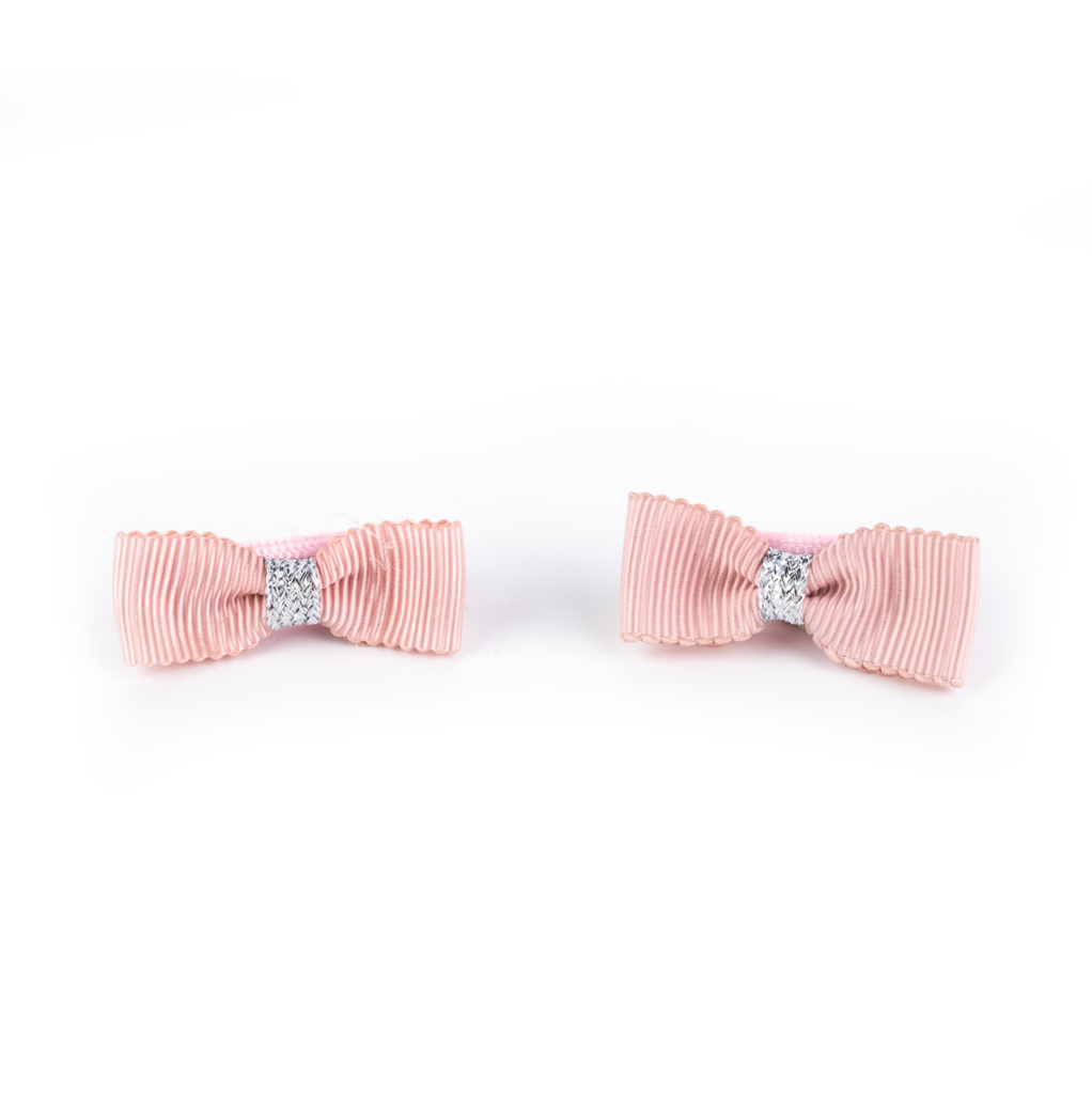 Haarspangen- Set Mini Schleife - rosa