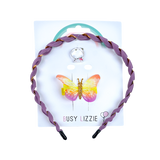 Haarschmuckset Purple Butterfly