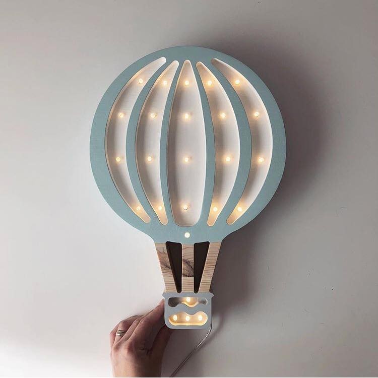 Lampe - Kleiner Ballon blau - korbmayer. ganz besonders. für kinder.