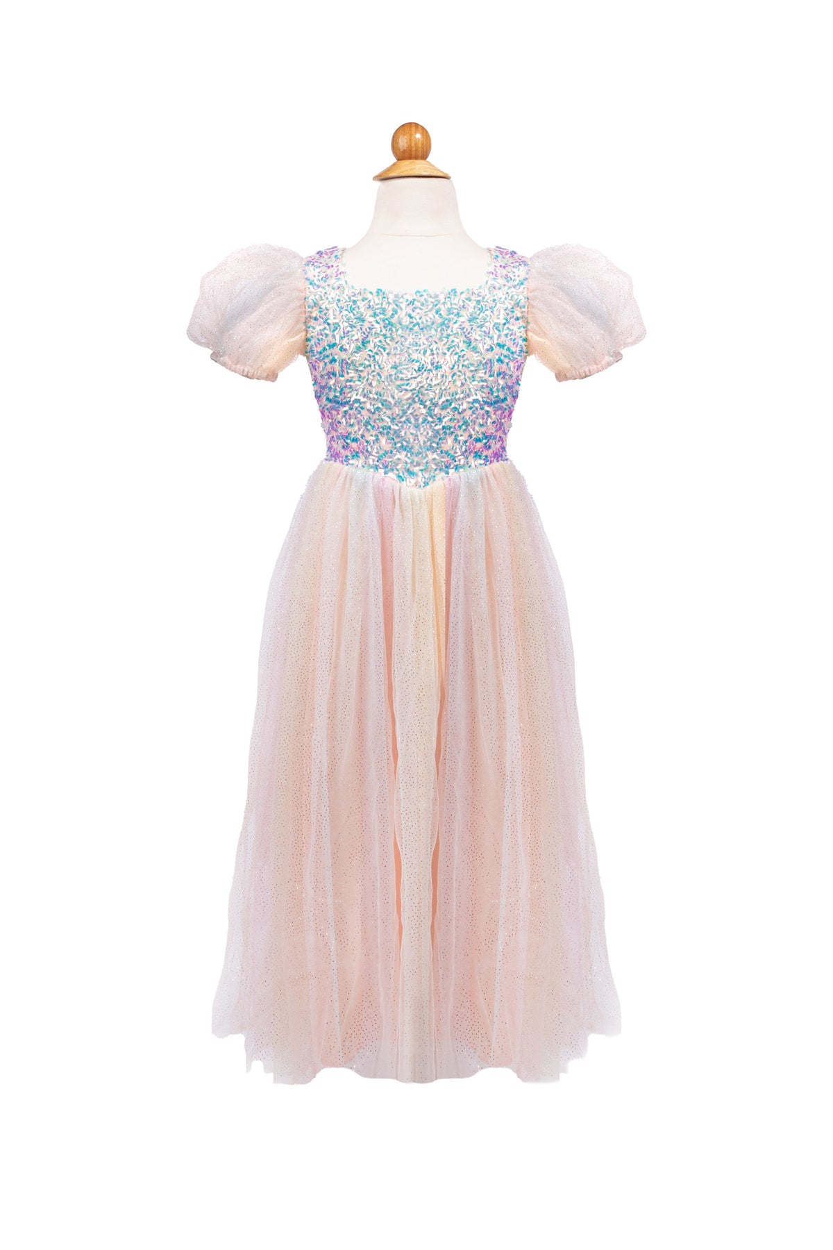 Regenbogen Glitzer Kleid 98-104