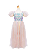Regenbogen Glitzer Kleid 98-104