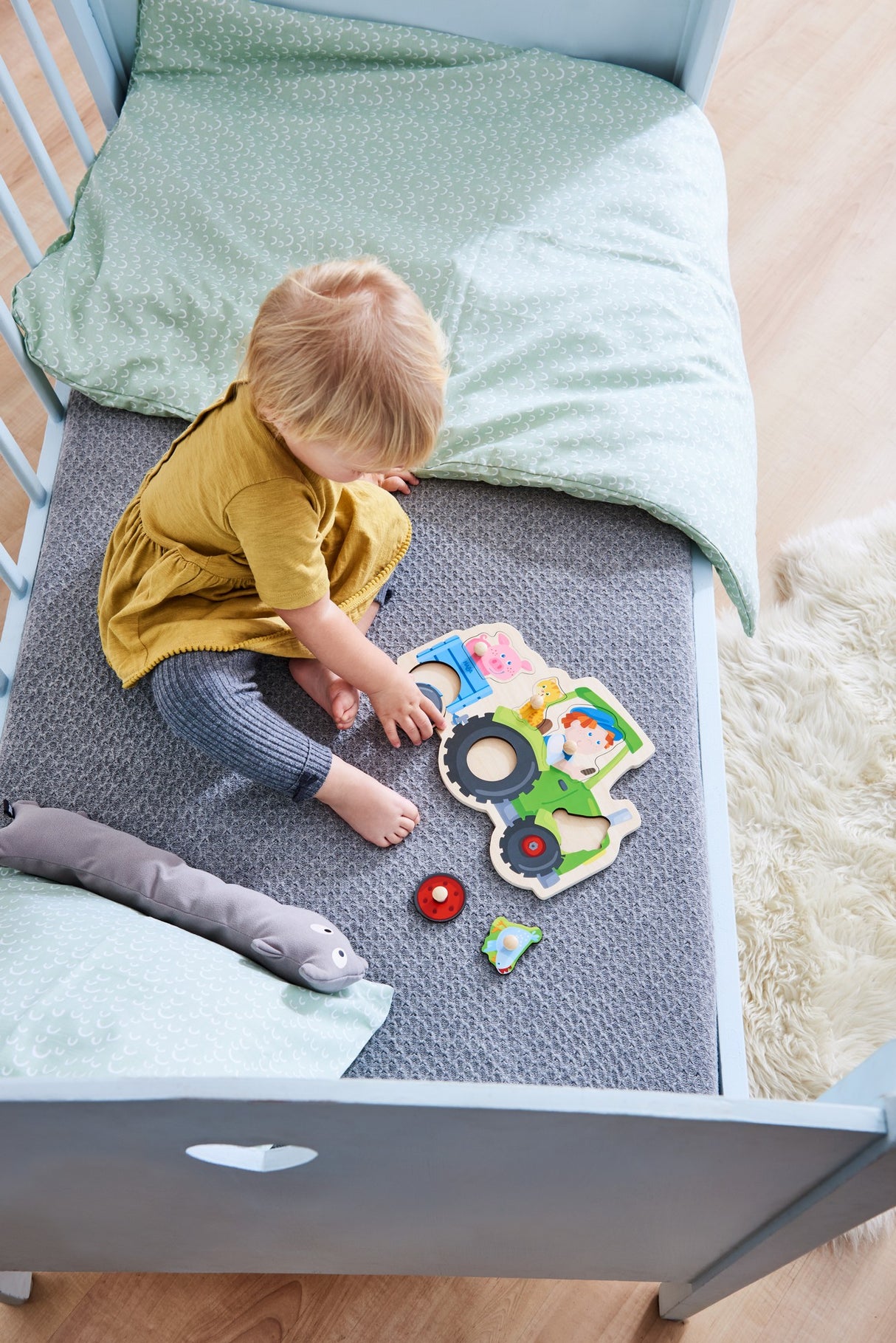 Greifpuzzle Lustige Traktorfahrt