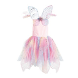 Kleid Regenbogenfee 5-6 Jahre