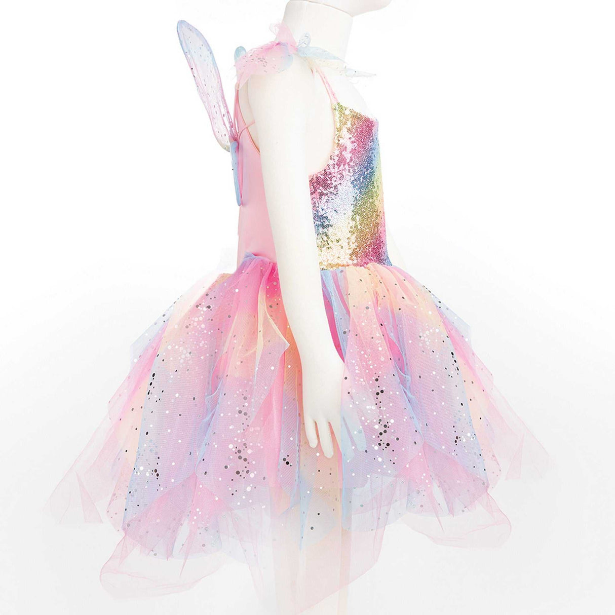 Kleid Regenbogenfee 5-6 Jahre