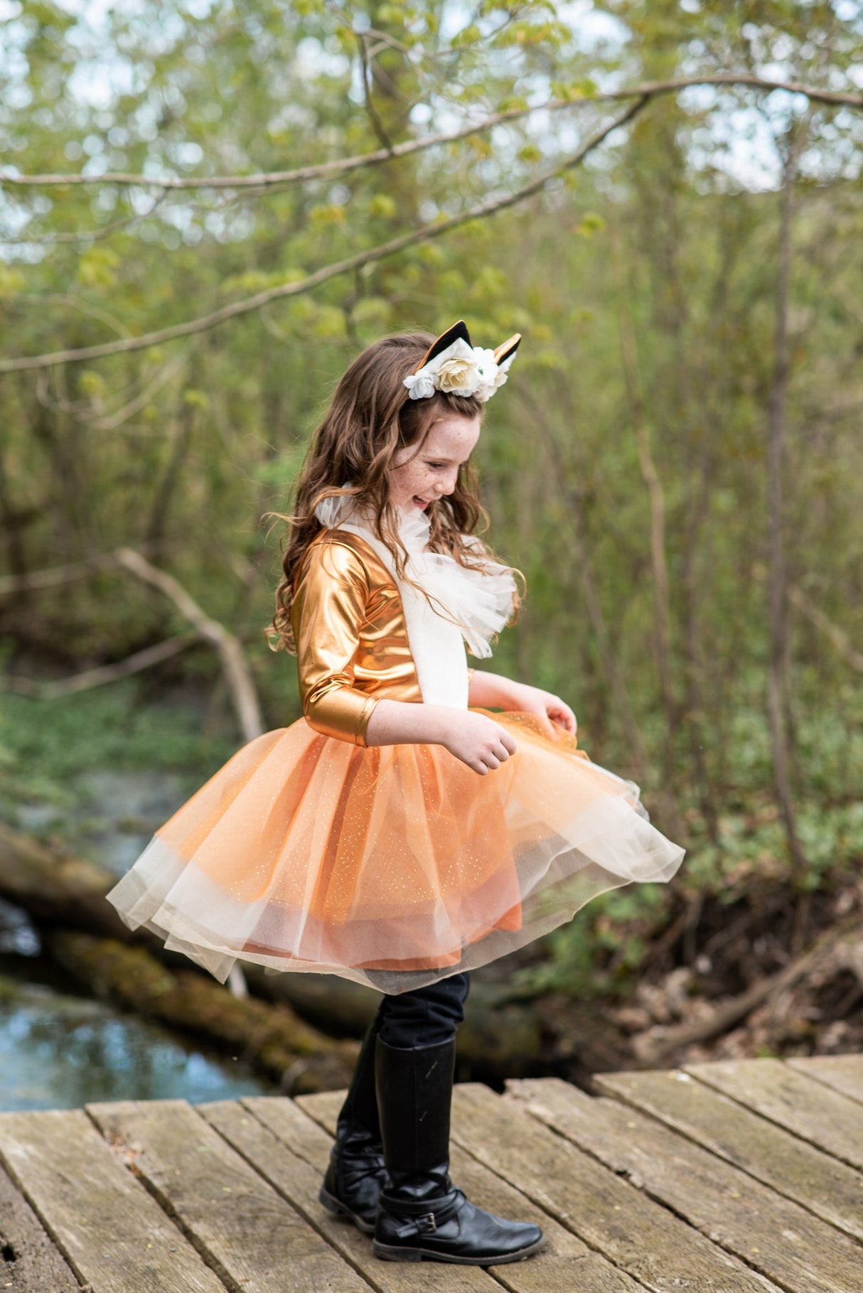 Woodland Fuchs Kleid & Kopfbedeckung 3-4 Jahre