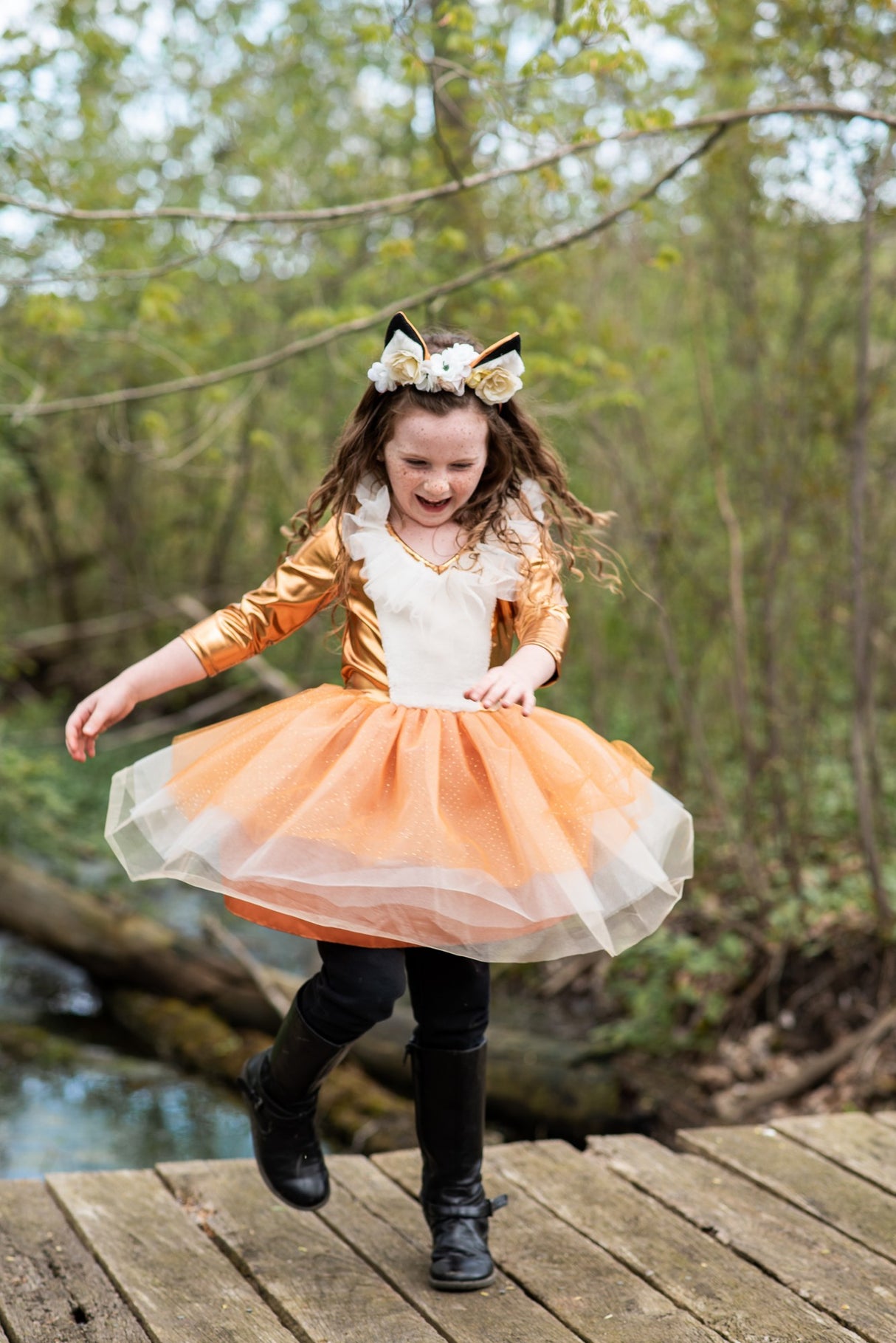 Woodland Fuchs Kleid & Kopfbedeckung 5-6 Jahre