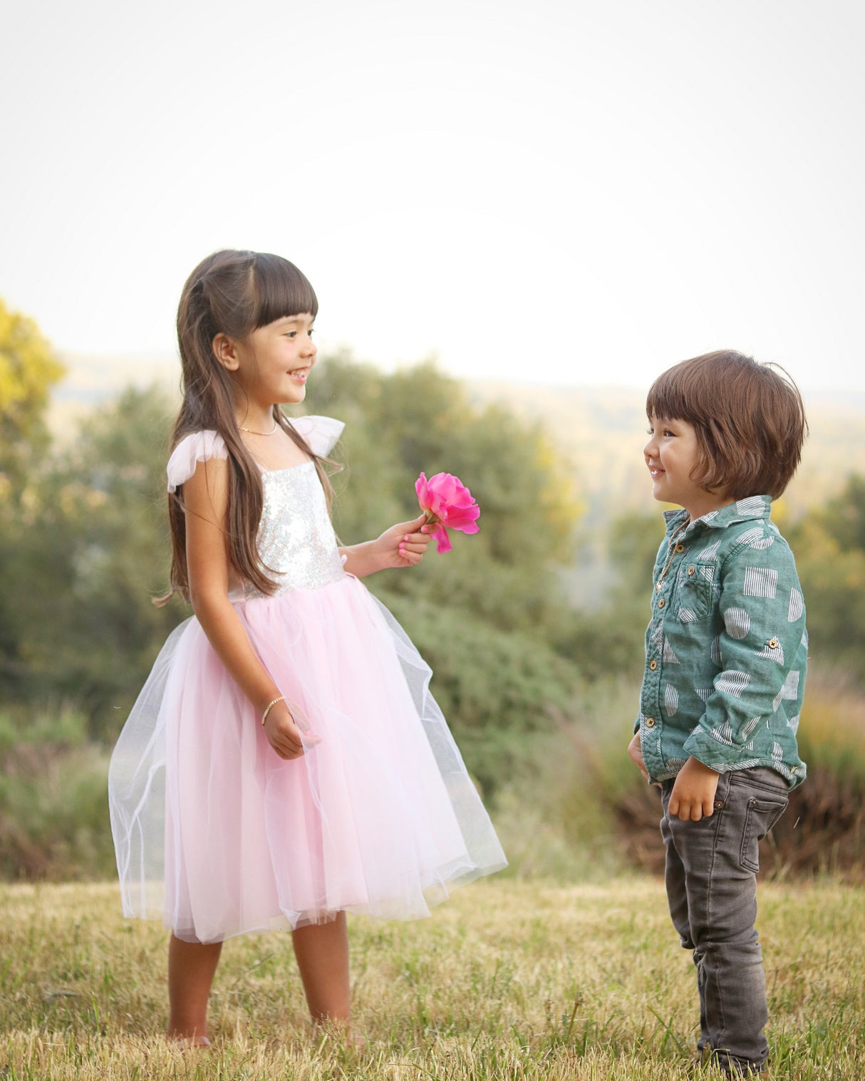 Rosa Pailletten-Prinzessinnenkleid 7-8 Jahre - korbmayer. ganz besonders. für kinder.