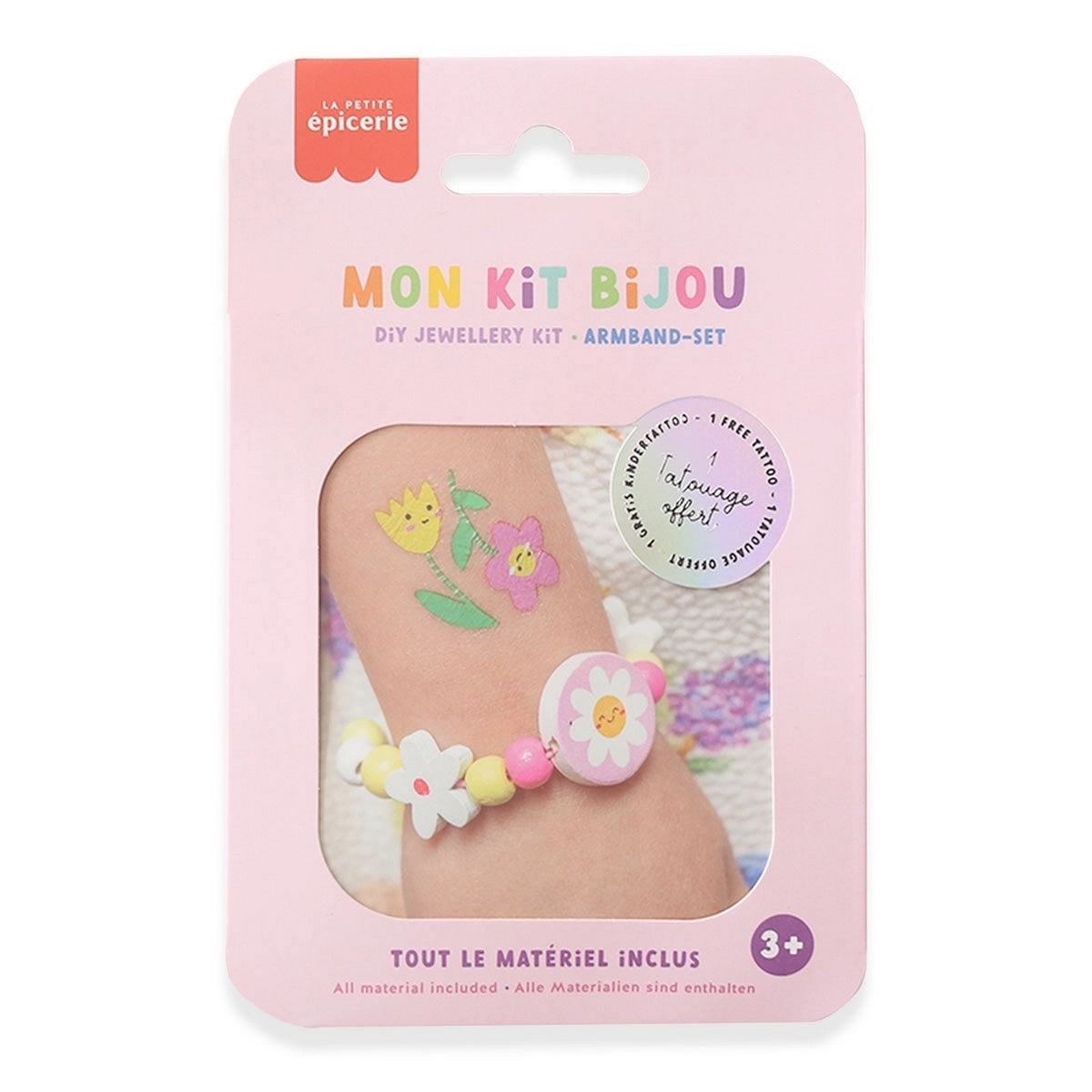 Schmuck basteln Kids - Armband Blumen