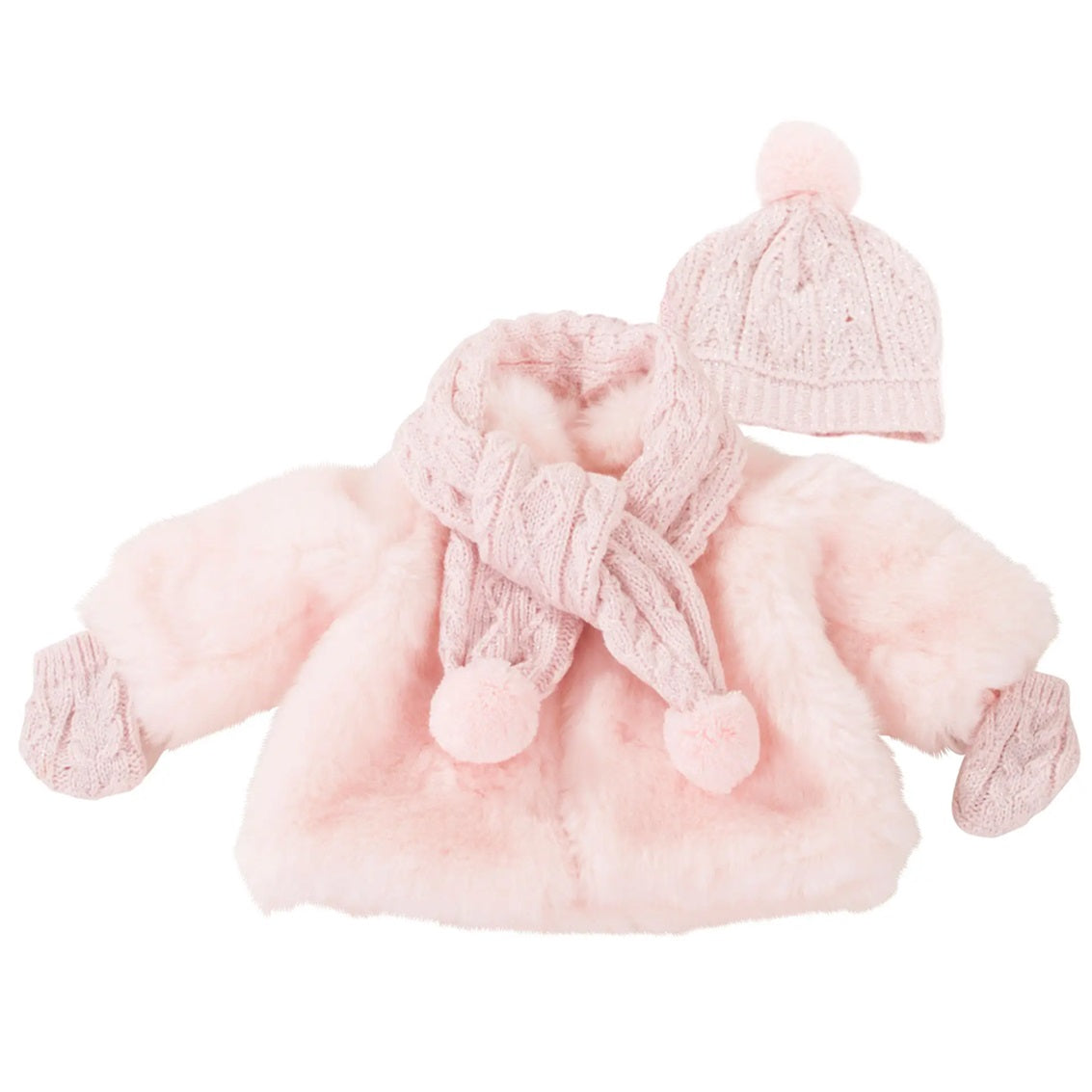 Puppen Outfit Furry Christmas Größe 42 - 50 cm