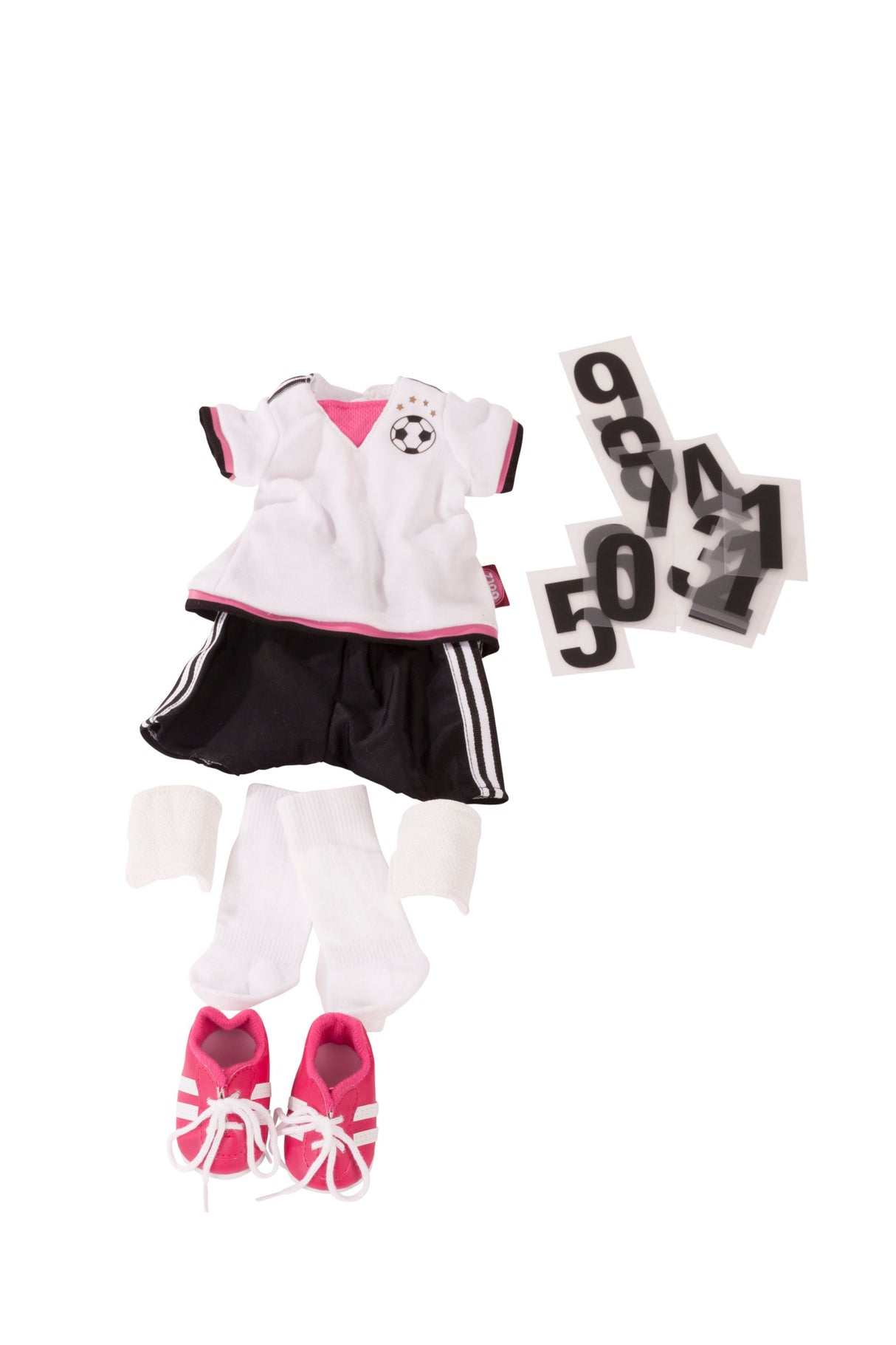 Puppen Outfit Fußball Girl 45 - 50 cm