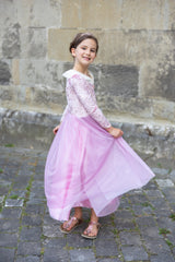 Samtweich Schlafende Prinzessin Kleid 3-4 Jahre