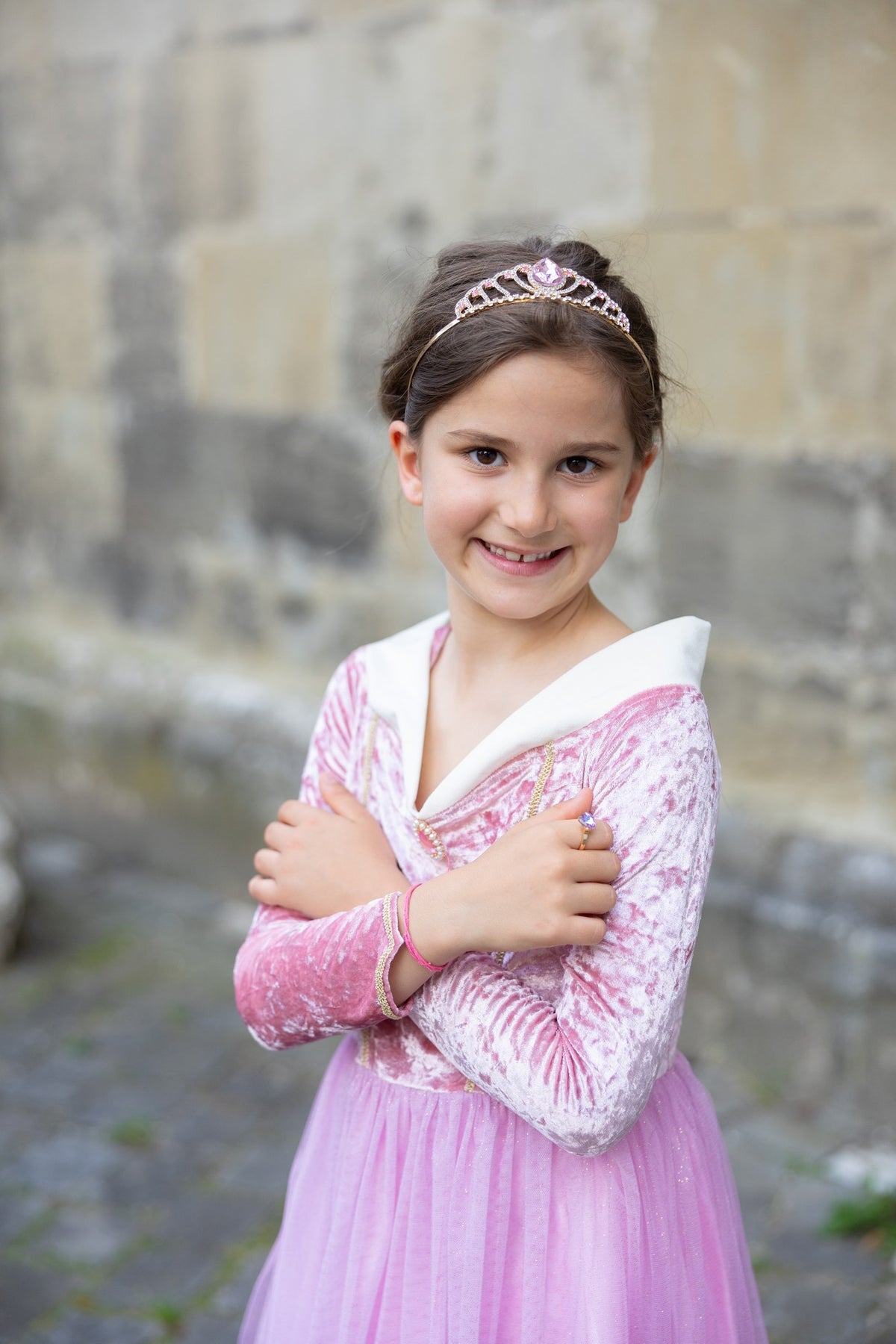 Samtweich Schlafende Prinzessin Kleid 3-4 Jahre