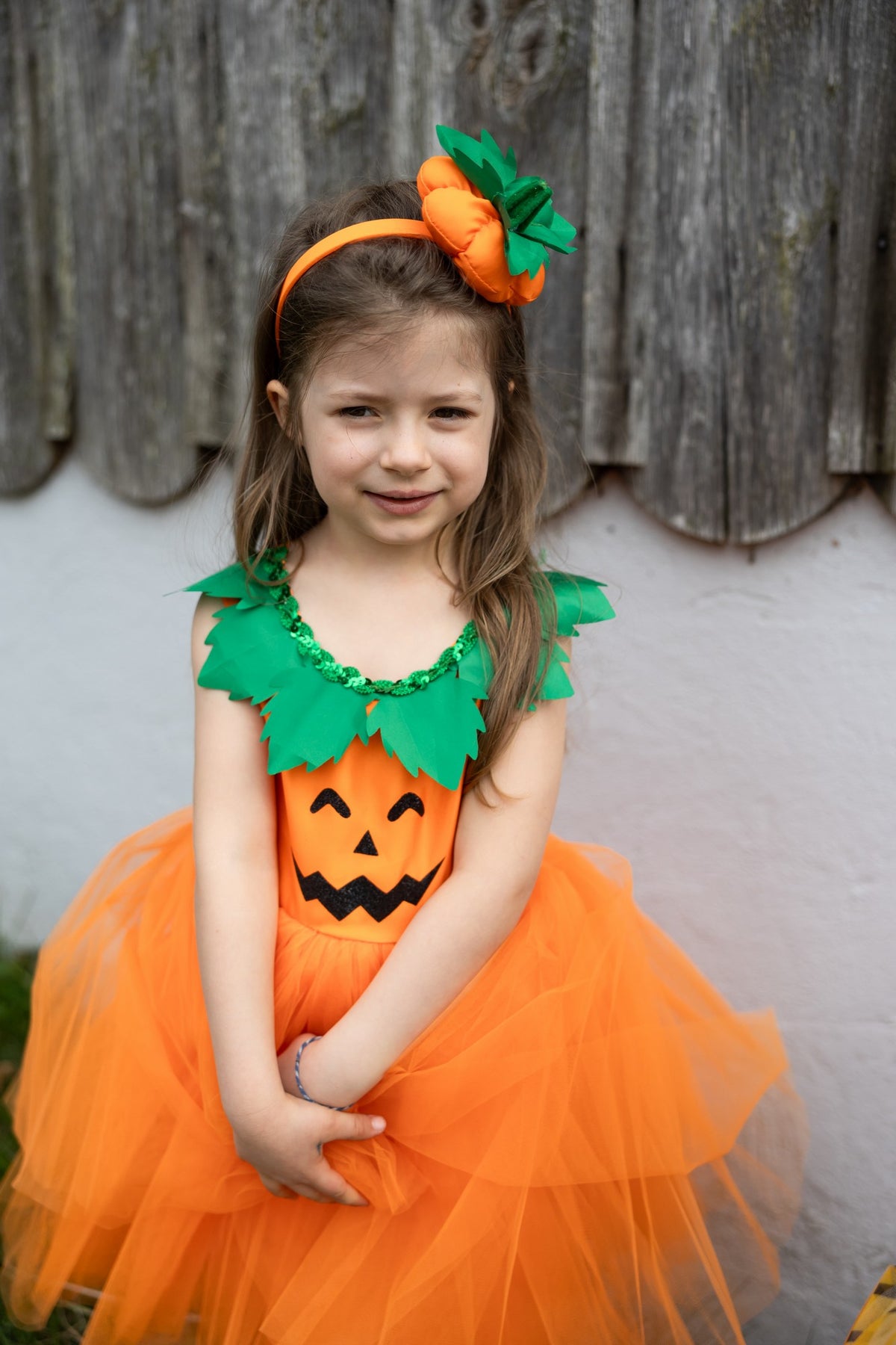 Kürbis Prinzessin Kleid 5-6 Jahre