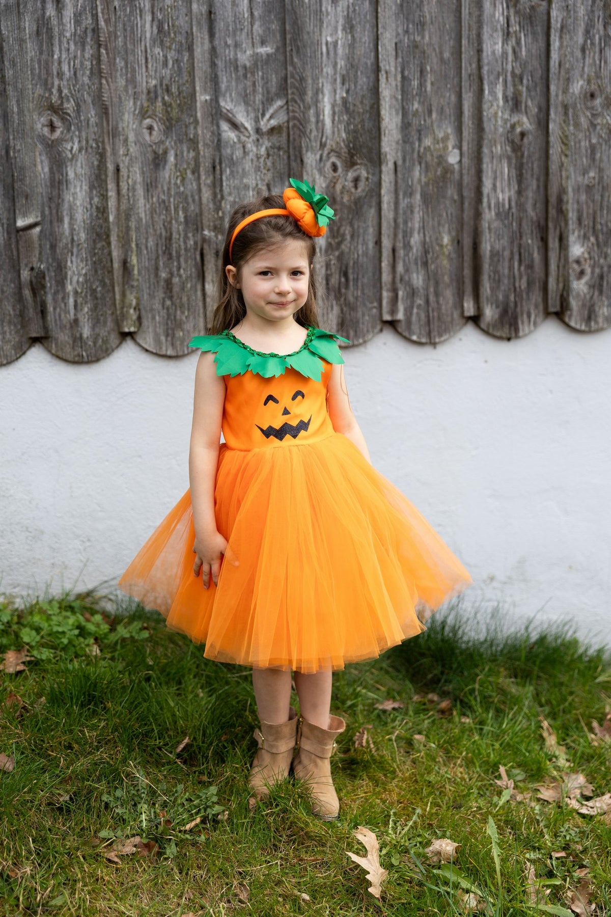 Kürbis Prinzessin Kleid 3-4 Jahre