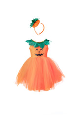 Kürbis Prinzessin Kleid 3-4 Jahre