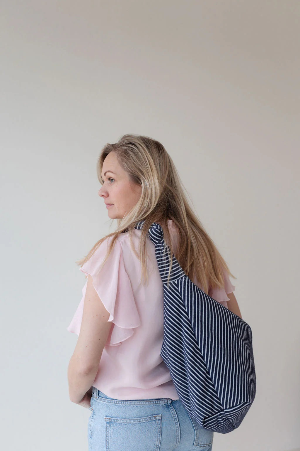 Lukkily Bag #1 Terry navy/white