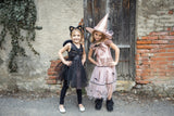 Glamouröses Hexenkleid & Hut 5-6 Jahre