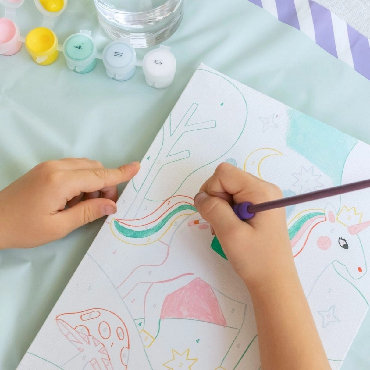 Malen nach Zahlen Set Kids - Einhorn