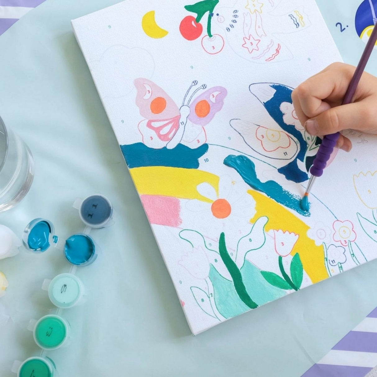 Malen nach Zahlen Set Kids - Frühling