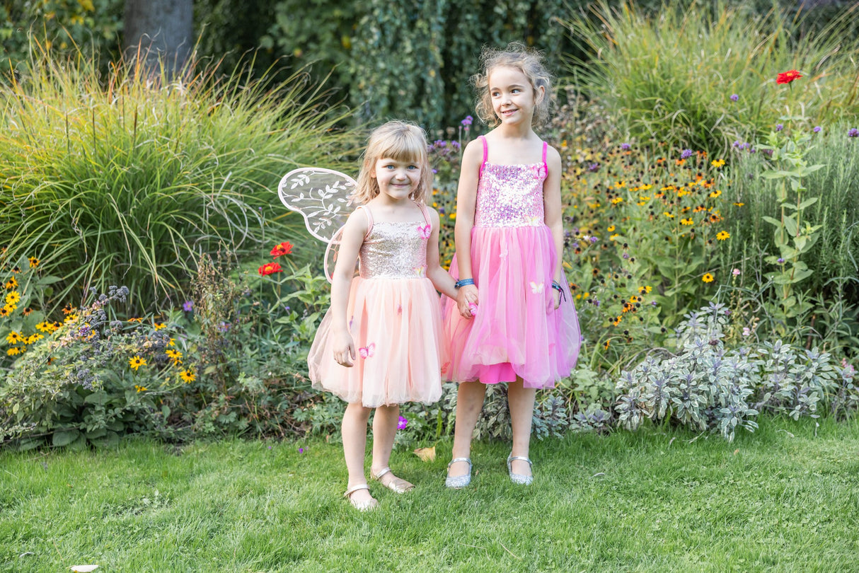 Schmetterlingskleid Pink 5-6 Jahre