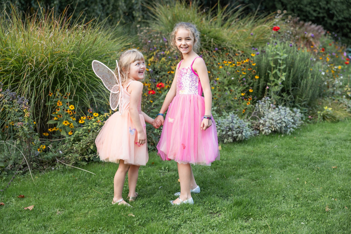 Schmetterlingskleid Pink 3-4 Jahre