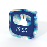 Wecker mit Nachtlicht - Wellen Blau