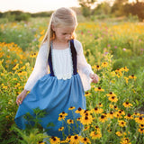 Bauernkleid blau 7-8 Jahre