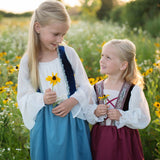 Bauernkleid blau 7-8 Jahre