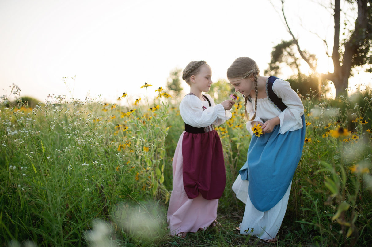 Bauernkleid blau 7-8 Jahre