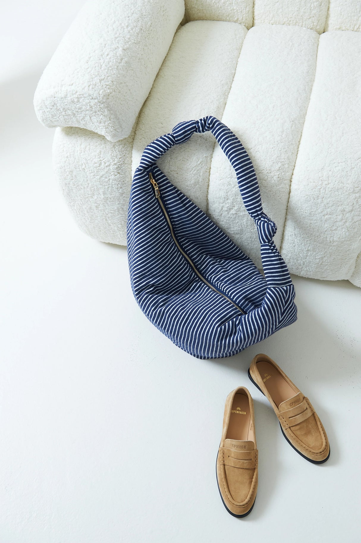 Lukkily Bag #1 Terry navy/white