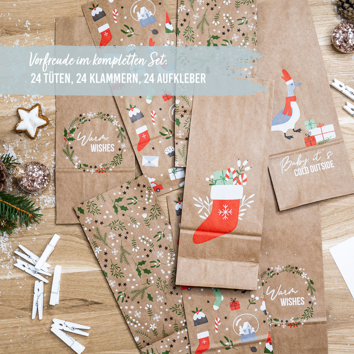 DIY- Adventskalender/ Weihnachtstiere - korbmayer. ganz besonders. für kinder.