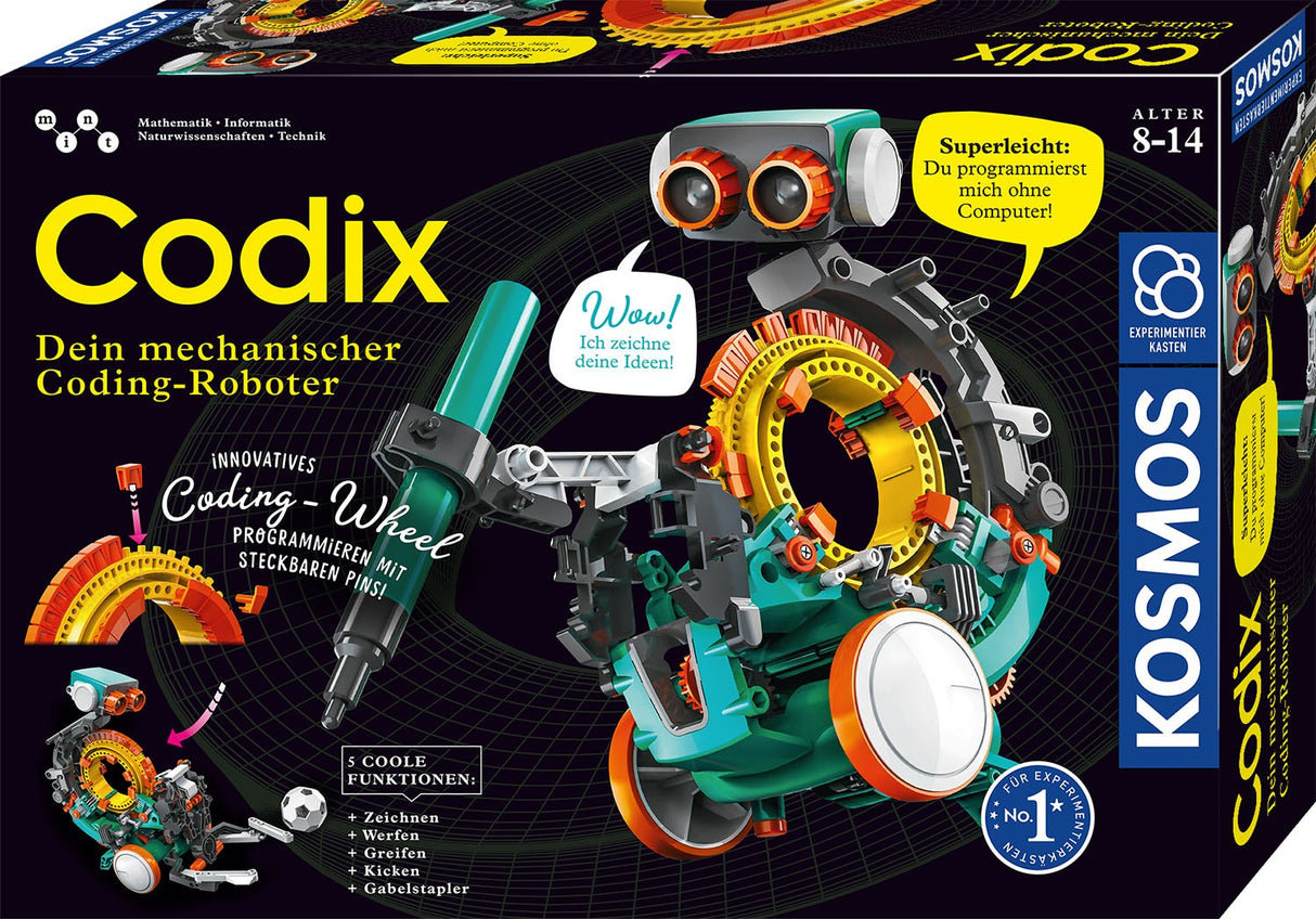 Codix - Dein mechanischer Coding-RoboterKosmosCodix - Dein mechanischer Coding-Roboterkorbmayer. ganz besonders. für kinder.