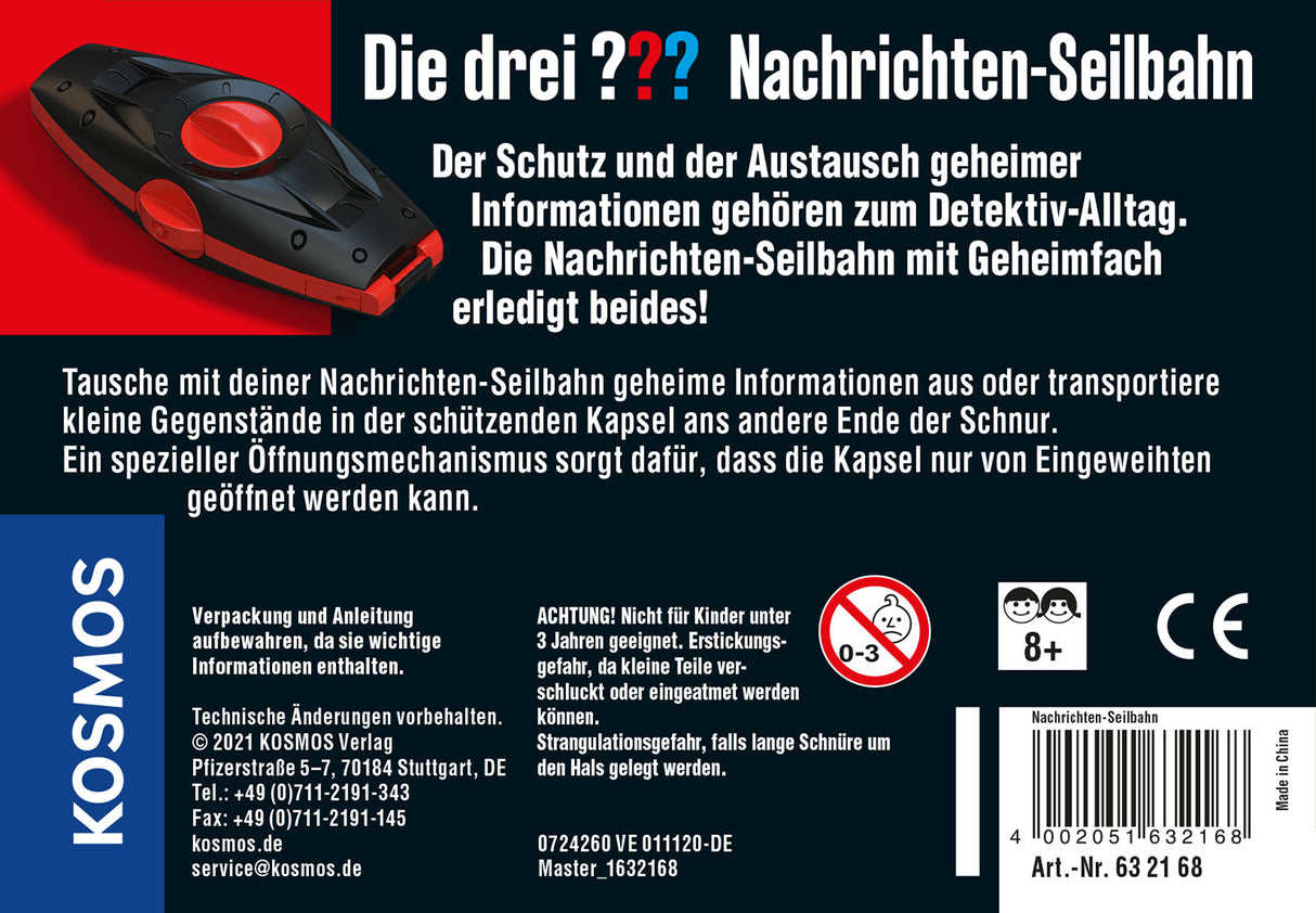 Die drei ??? Nachrichten-Seilbahn - korbmayer. ganz besonders. für kinder.