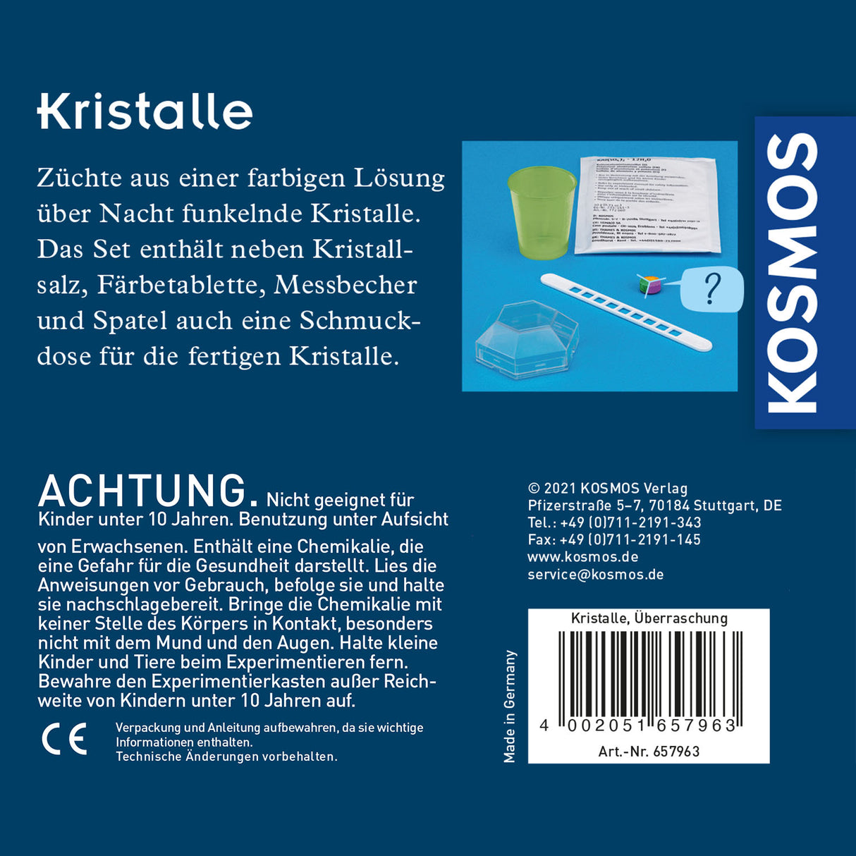 Überraschungs-Kristalle selbst züchtenKosmosÜberraschungs-Kristalle selbstkorbmayer. ganz besonders. für kinder.