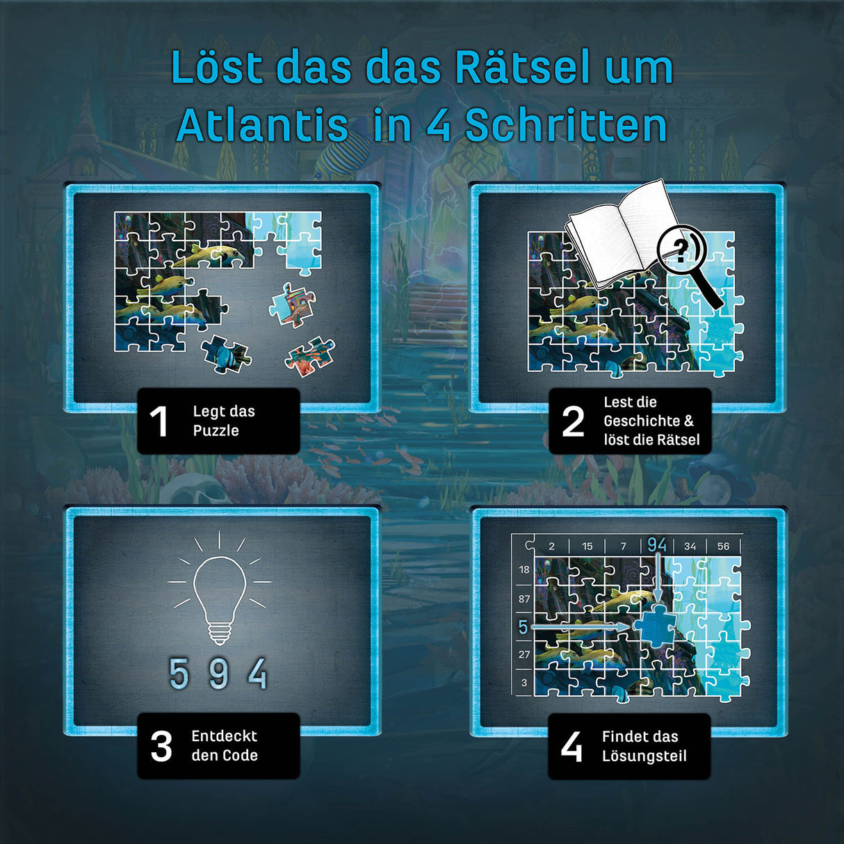 EXIT Puzzle-Der Schlüssel von Atlantis - korbmayer. ganz besonders. für kinder.